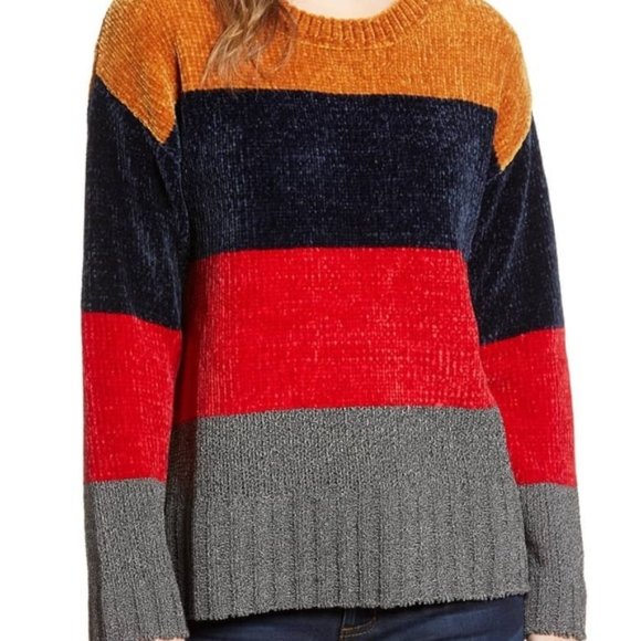 Cotton Emporium Sweaters - NWT Cotton Emporium Chenille Striped Sweater